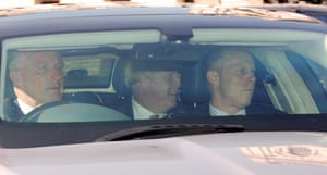 Boris Johnson arriving by car at the House of Commons this afternoon, where at around 4.30pm he will open the debate on the internal market bill.