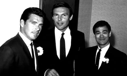 Van Williams, left, with Adam West, centre, and Bruce Lee in 1967.