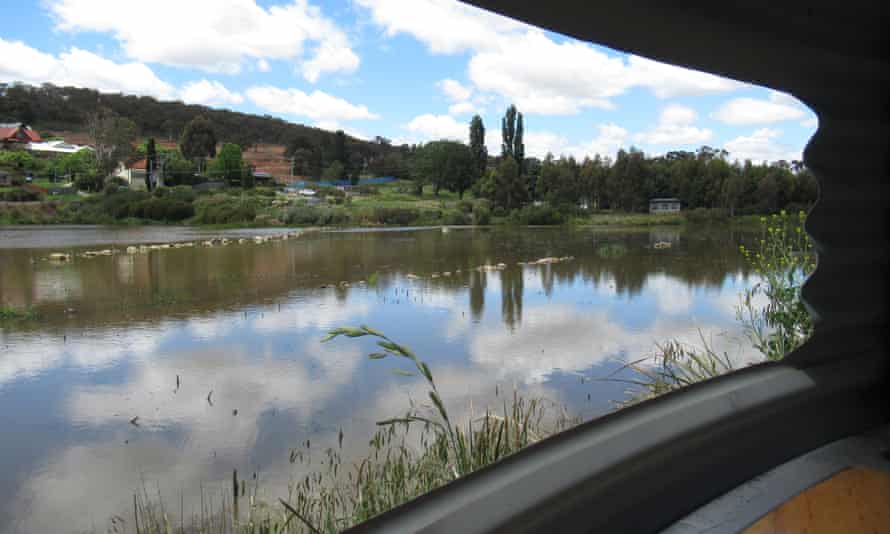 The Goulburn wetlands seen from one of the viewing hides.