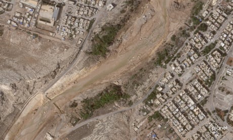 Libya flooding: before and after satellite images reveal scale of disaster in Derna