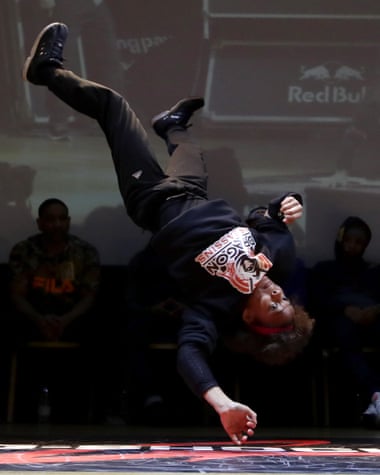Flipping brilliant … B-girl Terra.
