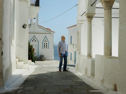 Portrait of Nikos in the streets of Chora Andros