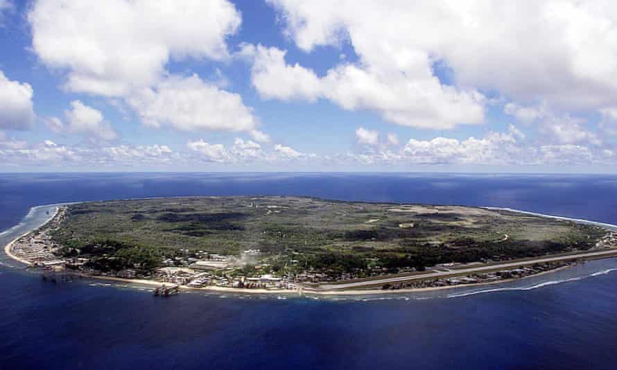 aerial shot of Nauru