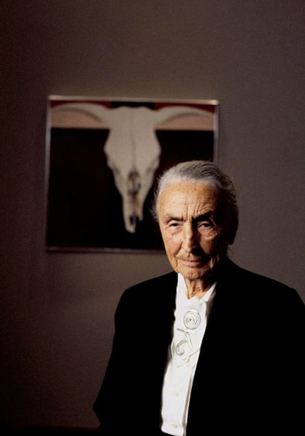 O’Keeffe at the National Gallery of Art in Washington DC in 1977