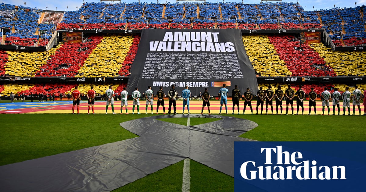 'What we play for': Valencia reunited as Mestalla mourns its flood victims
