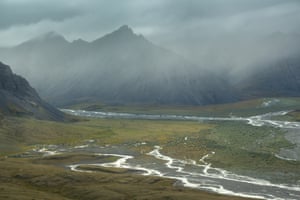 Rivers run through the lush tundra valleys of Alaska’s Arctic National Wildlife Refuge.