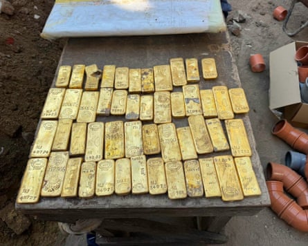 A table full of bullion