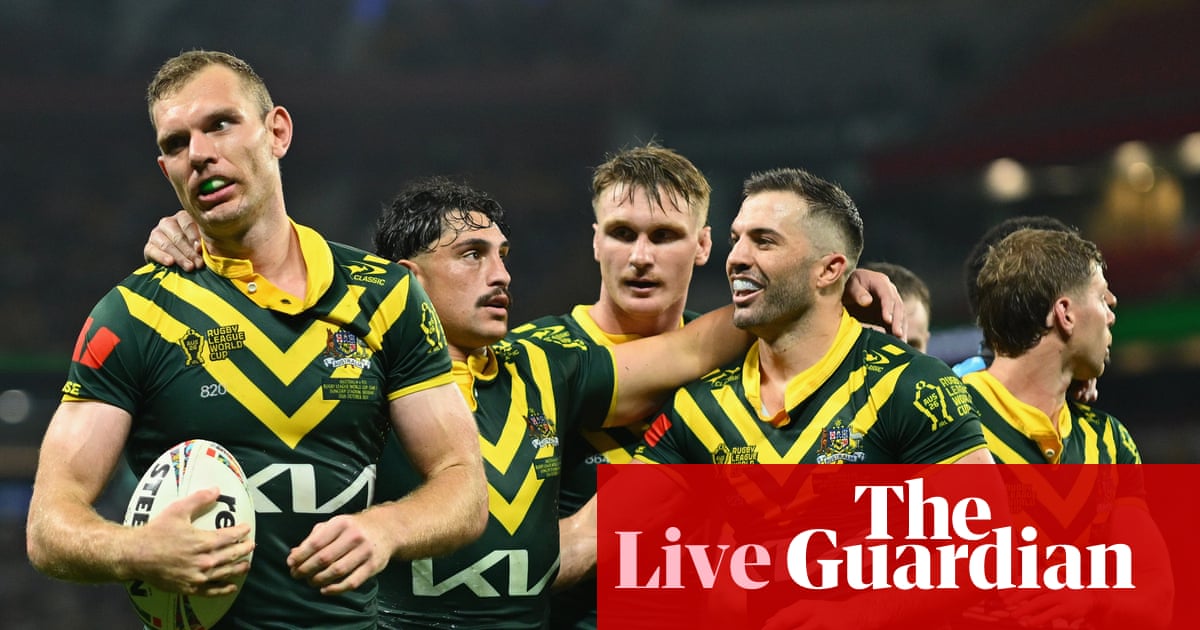 Australia v Fiji: men’s Rugby League World Cup – live