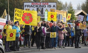 anti fracking protest
