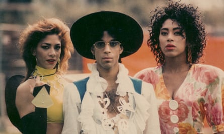 ‘We’d just jam’ … Sheila E (left) with Prince and Cat Glover during the Lovesexy tour, 1988.
