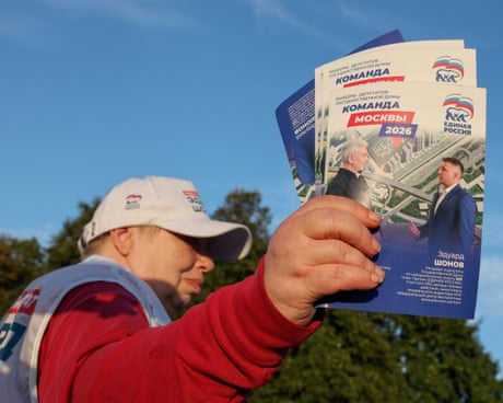 Russians go to polls against backdrop of Ukraine war and Putin’s tightening grip