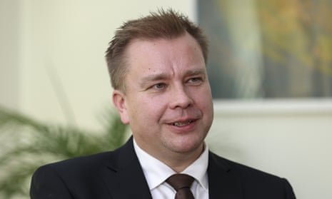 Antti Kaikkonen, the Finnish defence minister