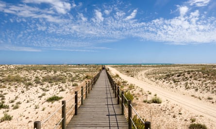 Armona island is part of the islet belt that separates the Ria Formosa inlet from the sea.