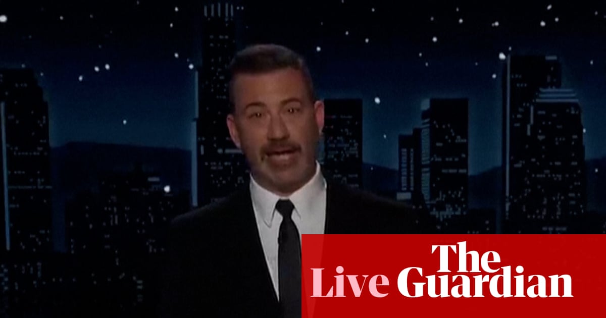 Trump celebrates Jimmy Kimmel suspension as some networks replace show with Charlie Kirk tribute – US politics live