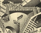 MC Escher review – hallucinatory insights from the master of the mind-bending staircase
