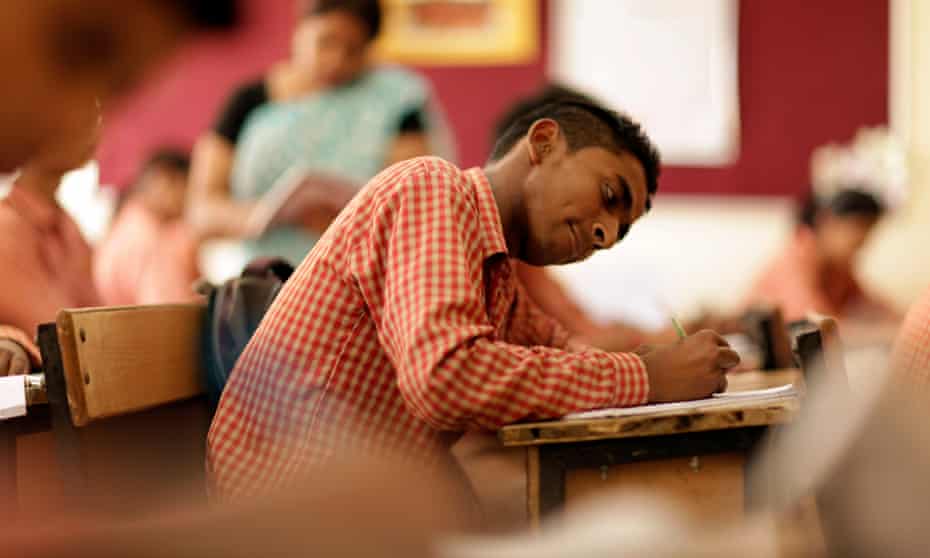 teen boy classroom Delhi India