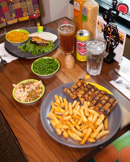 Lunch with Hannah Fry at Nando’s, York Way, London, for OFM.