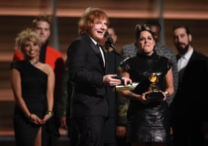 Ed Sheeran wins song of the year 58th Annual Grammy Awards, Show, Los Angeles, America - 15 Feb 2016