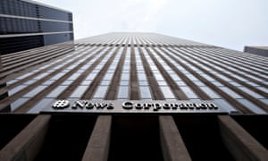 News Corp’s headquarters in New York. The company’s newspaper division reported further declines in revenue in the first quarter. 