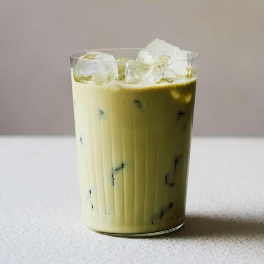 Nik Sharma's creamy spiced pistachio milk.