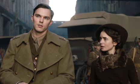 Nicholas Hoult and Lily Collins in Tolkien.