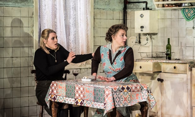 Lucy Anderson, left, as Magda and Chloe Latchmore as Mother in The Consul.