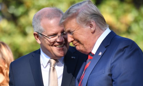 Scott Morrison with Donald Trump at the White House in 2019