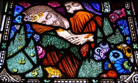 One of Clarke’s lancet windows for a chapel in Dingle, Co Kerry.