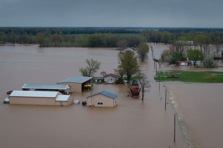 a flooded farm