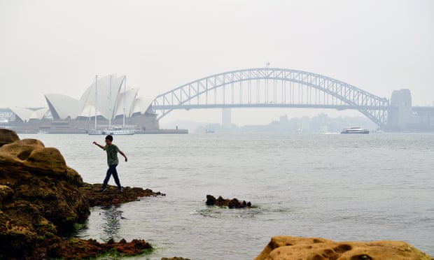 Smoke and haze from fires in New South Wales hangs over Sydney