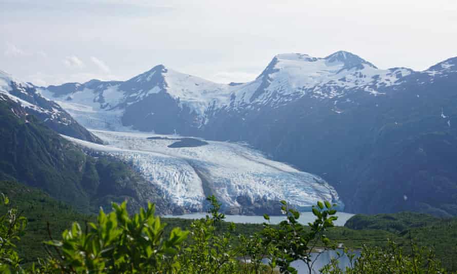 Portage glacier in Chugach National Forest in Alaska.