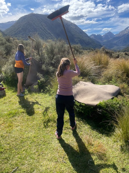 Horseshoe Flat Hut took the Clark family 6hrs over 10km. Carpet dust