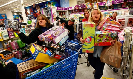 Shoppers in Toys R Us
