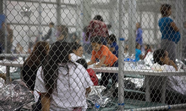 Teenage migrant are detained by the US border Patrol, 17 June 2018 in McAllen, Texas. The children were separated from their families under the zero tolerance policy.