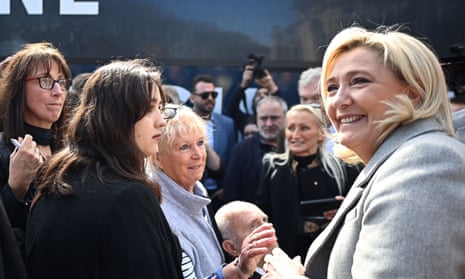 Marine Le Pen in Perpignan on Friday