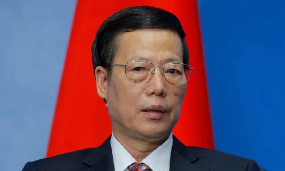 China’s former vice-premier Zhang Gaoli