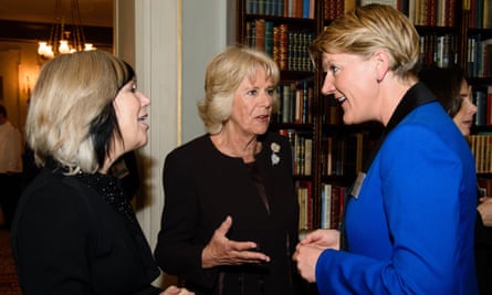 Kelly with Camilla, Duchess of Cornwall, who hosted a reception for Wow, and TV presenter Clare Balding in 2016.