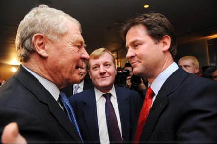 With Charles Kennedy, centre, and Nick Clegg in 2007.