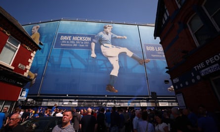 Everton fans outside Goodison Park.