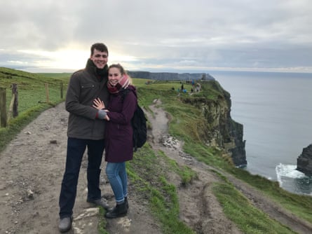 Jack and Stephanie Casey at the Cliffs of Moher, Ireland in 2019