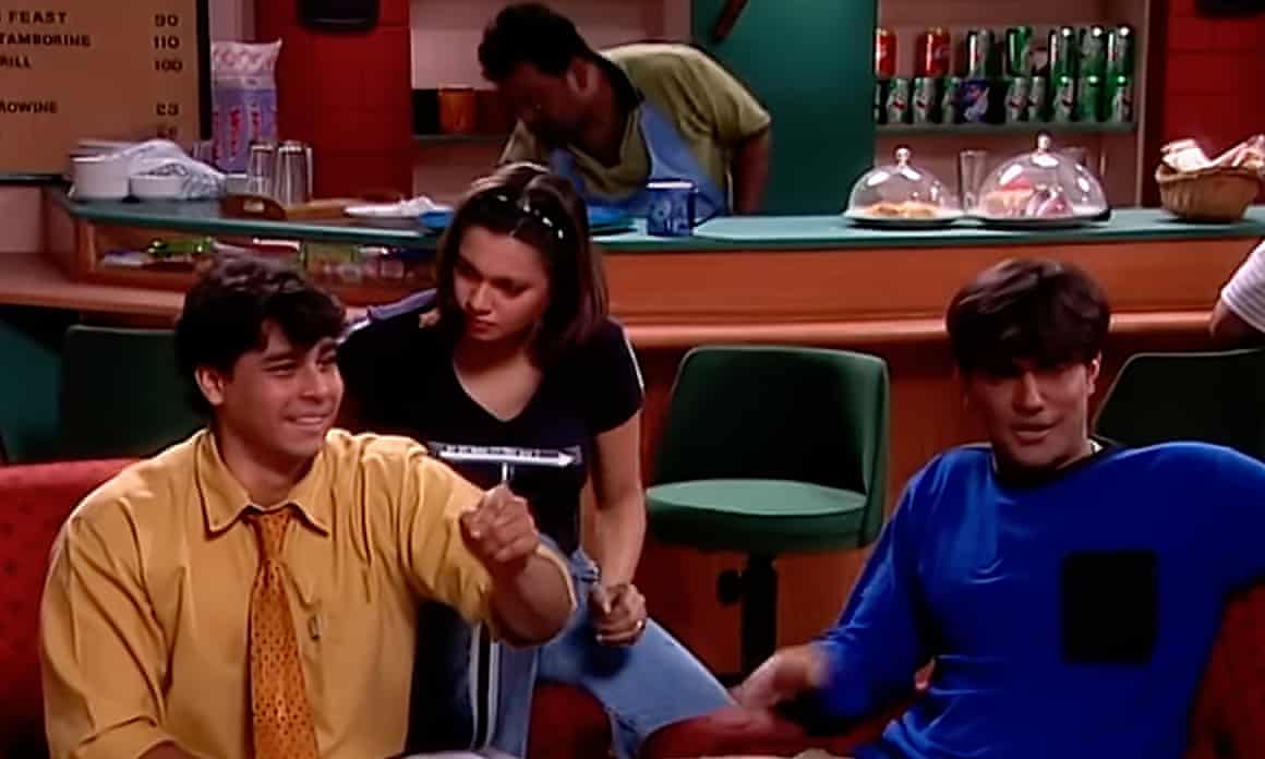 Could they be more alike? … Cyrus Broacha, left, as Chandler in Hello Friends, the Indian version of Friends
