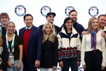 Secretary of authorities Marco Rubio and vice-president JD Vance met pinch US athletes earlier Thursday.