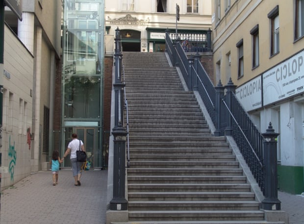 Changes such as the installation of this lift in Mariahilf, helped make the city more accessible to those with prams, wheelchair users and the elderly.