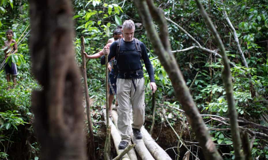 Dom Phillips pictured in Aldeia Maloca Papiú, Roraima State, Brazil, in November 2019.