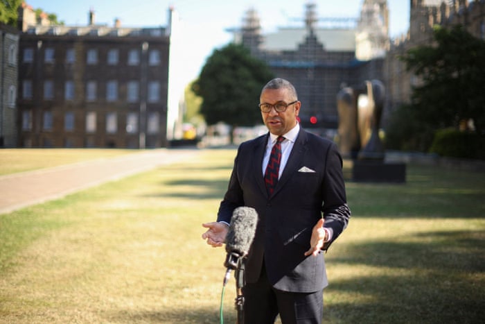 James Cleverly giving an interview this morning.