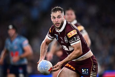 Sam Walker of the Maroons was superb in the first half.