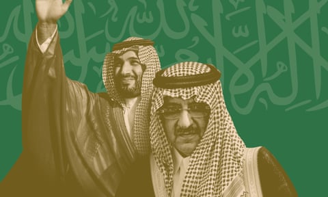 Saudi princes Mohammed bin Salman (left) and Mohammed bin Nayef. 
