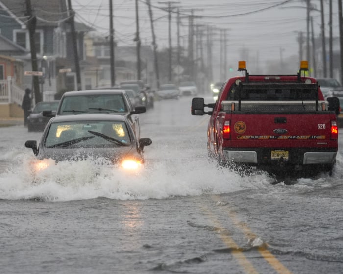 Nor’easter storm batters US east coast with heavy winds and power outages