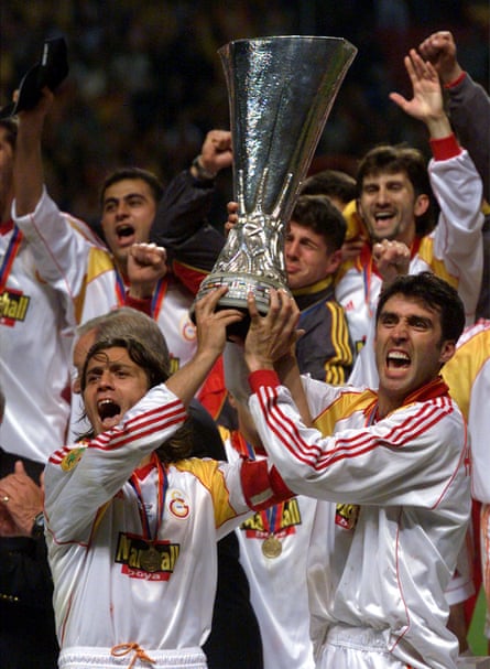 Galatasaray players celebrate