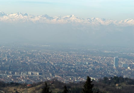 A view of the Alps from the Faro della Vittoria.